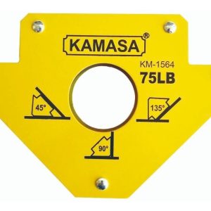 Pack 2 Escuadra Magnetica De Soldar 75 Lbs Grande Kamasa - Imagen 1