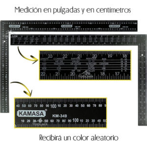Escuadra Albañil Carpintero 16x24 Profesional Kamasa - Imagen 2
