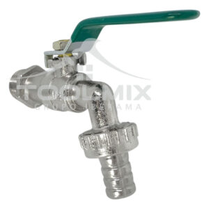 Llave De Paso 1/2 PuLG Metálica Para Grifo Jardín Lavadero - Imagen 2