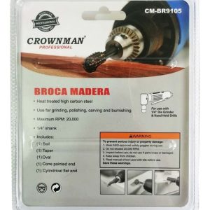 Set 5 Brocas Madera Escofina 1/4 Max 20.000 Rpm - Imagen 3