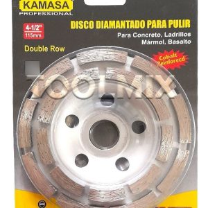 Disco Copa Diamantado Doble Segmentado Para Pulir De 4-1/2'' - Imagen 2