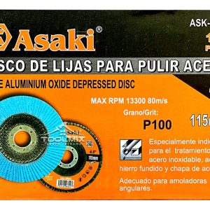 10pcs Disco Flap Lija Traslapado Acero 4.5puLG P40-60-80-100 - Imagen 18
