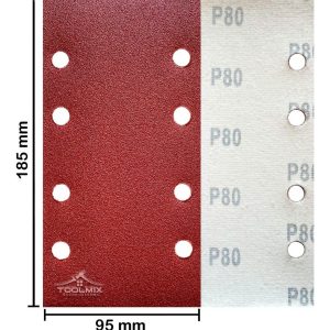 Set 10 Lijas Rectangular Con Velcro Madera Metal 95x185mm - Imagen 6