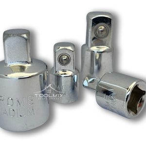 Juego 4 Pcs Adaptadores De Dados 1/4 - 3/8 - 1/2 Crownman - Imagen 3