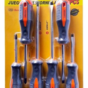 Set / Juego 6 Piezas Destornilladores Cruz / Paleta Con Imán - Imagen 2