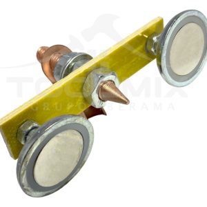 Conector Magnético Toma Tierra Doble Imán Neodimio Soldar - Imagen 2