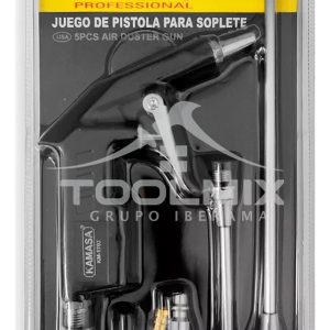 Pistola Para Soplete De Compresor Alta Presión 5pcs Kamasa - Imagen 3