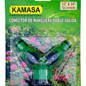 Conector / Divisor De Manguera De Riego Doble Salida 1/2 puLG - Imagen 2