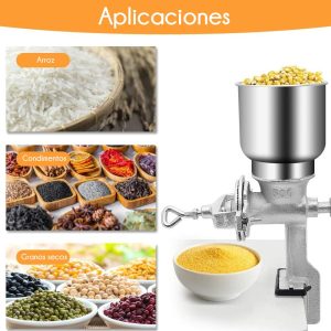 Molino Manual De Metal Para Choclo Granos Cereales Crownman - Imagen 3
