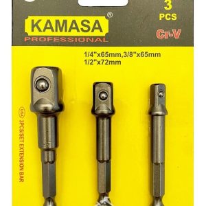 3 Adaptadores Para Dados Cuadrante 1/2 - 3/8 - 1/4 Kamasa - Imagen 3