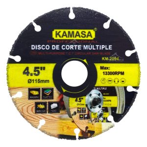 Disco De Corte Multiuso Para Esmeril 115mm 13300 Rpm Kamasa - Imagen 2