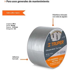 Cinta Para Ducto Alta Temperatura Truper 48mmx10mts. - Imagen 3