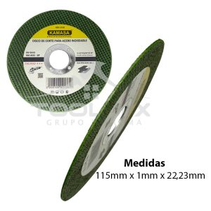 25 Discos De Corte Para Acero Metal Hierro 115x1x22,23mm - Imagen 2