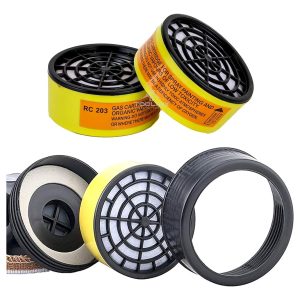 Máscara Respirador Anti-gas Anti-químicos Con 4 Filtros - Imagen 4
