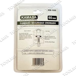 Candado De Seguridad De Acero Anti-cizalla 60mm Kamasa - Imagen 3