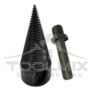 Broca Cónica Para Astillar Partir Madera / Leña 42mm - Imagen 2