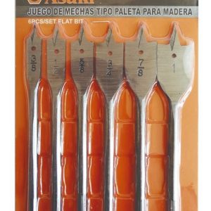 Set De Brocas Planas Para Madera 6 Pcs. - Imagen 2