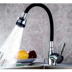 Llave Monomando Negra Para Lavaplatos Flexible De Acero Inox - Imagen 8