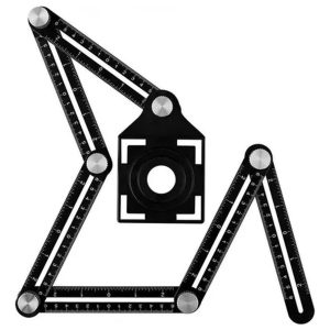 Escuadra Plegable Profesional Multiángulo De 5 Agujeros Cm - Imagen 1