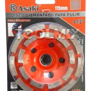 Disco Copa Diamantado Doble Segmentado Pulidor De 4-1/2'' - Imagen 2
