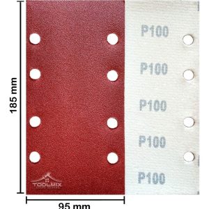 Set 10 Lijas Rectangular Con Velcro Madera Metal 95x185mm - Imagen 8