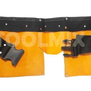 Coleto Carpintero De Cuero Doble Kamasa Para 16 Herramientas - Imagen 2
