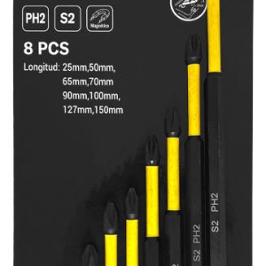 Set 8 Puntas De Impacto Magnéticas Ph2 S2 25-150mm Kamasa - Imagen 2