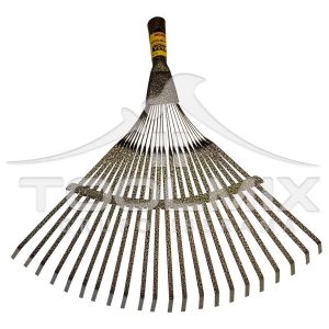 Rastrillo Barre Hojas Metálico Para Jardín 22 Dientes Kamasa - Imagen 2