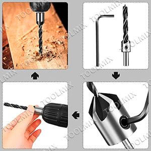 Set / Juego Brocas Piloto Avellanadora Biselado 7 Pcs Kamasa - Imagen 5