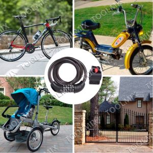 Candado Para Bicicleta Con Clave + Soporte Kamasa - Imagen 5
