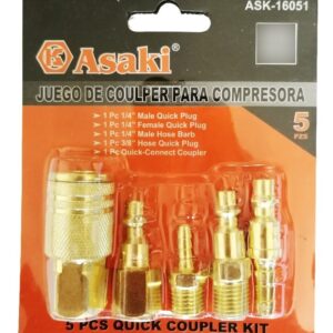 Set / Pack Accesorios O Acoples Rápido Para Compresor Asaki - Imagen 2