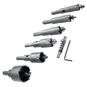 Set 6 Brocas Sierra Copa Tct Para Metal 16-18-20-22-25-35mm - Imagen 2