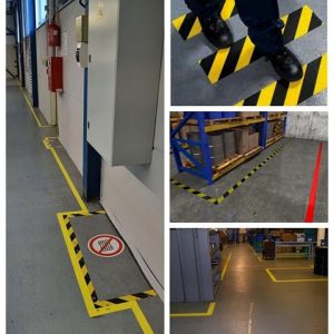 Cinta Delimitadora Peligro Amarillo/negro Adhesiva 33mts - Imagen 6