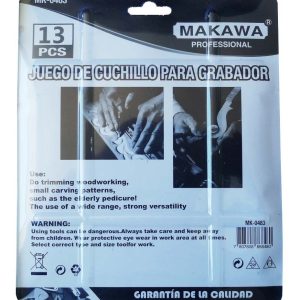 Set Bisturi - Cuchillos Cartoneros 13 Piezas Makawa - Imagen 3