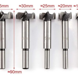 Set 5 Brocas Forstner Bisagra, Muebles De Cocina Y Puertas - Imagen 4