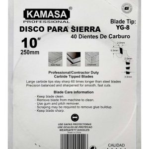 Discos Banco Sierra 10 Pulgadas X 40 Dientes Eje 25.4mm - Imagen 3