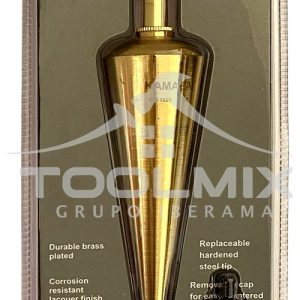 Plomada Dorada Para Albañil 16oz Profesional Kamasa - Imagen 2