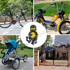 Candado Para Bicicleta Con 2 Llaves + Soporte Kamasa - Imagen 5