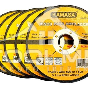 Pack 5 Discos De Desbaste Metal 4.5'' X 1/4'' Eje 22.2mm - Imagen 3