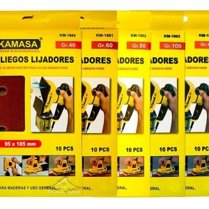 Pack 50 Lijas Rectangular Con Velcro Madera Metal 95x185mm - Imagen 4