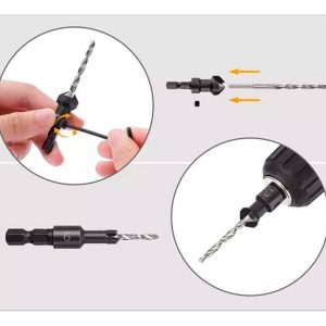 Pack / Set 4 Brocas Piloto Avellanador + Llave Allen Kamasa - Imagen 3