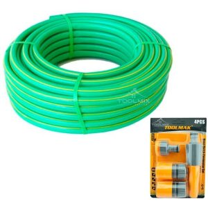 Manguera Jardín Flexible 1/2 Pulgada 30 Mts Con Set De Riego - Imagen 2