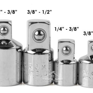 Juego 4 Pcs Adaptadores De Dados 1/4 - 3/8 - 1/2 Crownman - Imagen 2