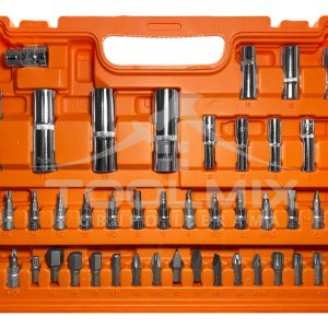 Juego Dados Con Chicharras 1/2'' Y 1/4'' Y Extensiones 94pcs - Imagen 2