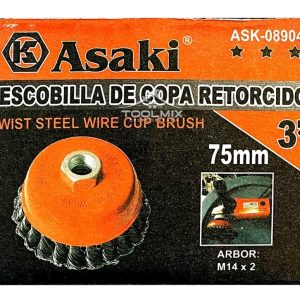 Escobilla 3 Pulgadas 75 Mm 12500 Rpm Copa Twisted Esmeril - Imagen 2