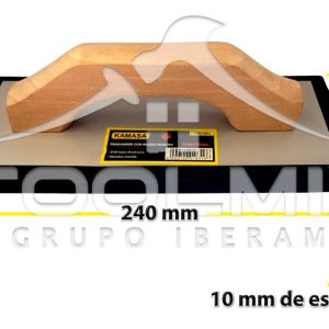 Fraguador Llana De Goma 24 X 10 Cm Mango Madera Espesor 2 Cm - Imagen 2