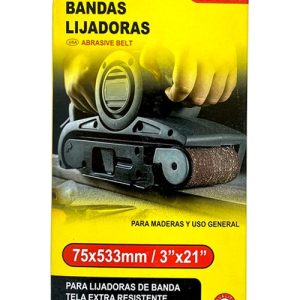 2 Pcs Lija De Banda P40-60-80-100-120 75x533 Mm / 3x21 PuLG - Imagen 13