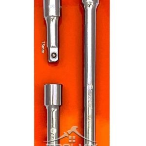3 Barra Extensión Para Dados  1/2 puLG 75mm 125mm 250mm Acero Cr - Imagen 4