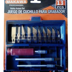 Set Bisturi - Cuchillos Cartoneros 13 Piezas Makawa - Imagen 2