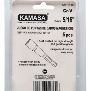 Set /juego 5 Adaptadores 5/16-65mm Punta Magnética Hexagonal - Imagen 2